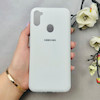 قاب گوشی Galaxy A11 / M11 سامسونگ سیلیکونی اورجینال پاک کنی درجه یک زیربسته سفید کد 110529