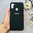 قاب گوشی Galaxy A11 / M11 سامسونگ سیلیکونی اورجینال پاک کنی درجه یک زیربسته مشکی کد 110531