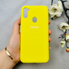 قاب گوشی Galaxy A11 / M11 سامسونگ سیلیکونی اورجینال پاک کنی درجه یک زیربسته زرد کد 110537
