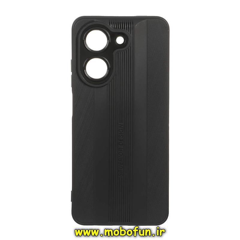 قاب گوشی Redmi A5 / Poco C71 شیائومی Spuerior Design سیلیکونی ژله ای محافظ لنز دار مشکی کد 95186