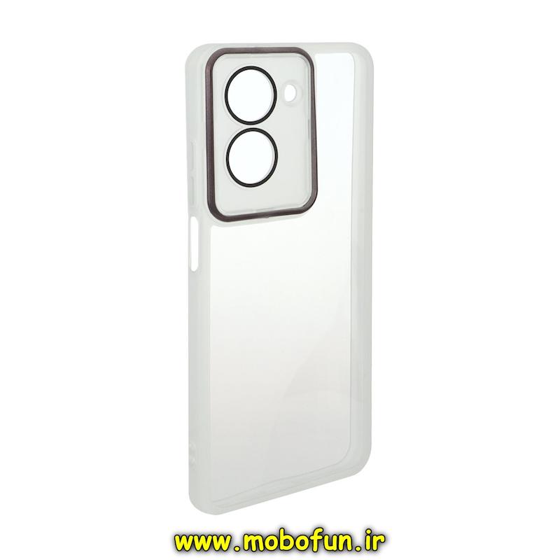 قاب گوشی Redmi A5 / Poco C71 شیائومی اورجینال متال کیس Metal طرح ژله ای شفاف محافظ لنز دار بی رنگ کد 95197