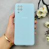 قاب گوشی Galaxy A12 / M12 سامسونگ سیلیکونی اورجینال پاک کنی درجه یک زیربسته آبی روشن کد 110549