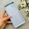 قاب گوشی Galaxy A12 / M12 سامسونگ سیلیکونی اورجینال پاک کنی درجه یک زیربسته آبی روشن کد 110549