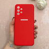 قاب گوشی Galaxy A13 4G سامسونگ سیلیکونی اورجینال پاک کنی درجه یک زیربسته قرمز کد 110557