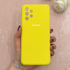قاب گوشی Galaxy A13 4G سامسونگ سیلیکونی اورجینال پاک کنی درجه یک زیربسته زرد کد 110570