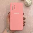 قاب گوشی Galaxy A13 4G سامسونگ سیلیکونی اورجینال پاک کنی درجه یک زیربسته صورتی کد 110571