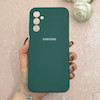 قاب گوشی Galaxy A14 سامسونگ سیلیکونی اورجینال پاک کنی درجه یک زیربسته سبز تیره کد 110576