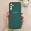 قاب گوشی Galaxy A14 سامسونگ سیلیکونی اورجینال پاک کنی درجه یک زیربسته سبز تیره کد 110576