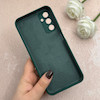 قاب گوشی Galaxy A14 سامسونگ سیلیکونی اورجینال پاک کنی درجه یک زیربسته سبز تیره کد 110577