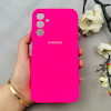 قاب گوشی Galaxy A15 سامسونگ سیلیکونی اورجینال پاک کنی درجه یک زیربسته سرخابی کد 110600