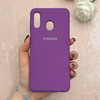 قاب گوشی Galaxy A20 / A30 سامسونگ سیلیکونی اورجینال پاک کنی درجه یک زیربسته بنفش کد 110618