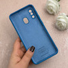قاب گوشی Galaxy A20 / A30 سامسونگ سیلیکونی اورجینال پاک کنی درجه یک زیربسته آبی کد 110620