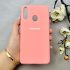 قاب گوشی Galaxy A20S سامسونگ سیلیکونی اورجینال پاک کنی درجه یک زیربسته صورتی کد 110628