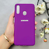 قاب گوشی Galaxy A20S سامسونگ سیلیکونی اورجینال پاک کنی درجه یک زیربسته بنفش کد 110629