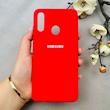 قاب گوشی Galaxy A20S سامسونگ سیلیکونی اورجینال پاک کنی درجه یک زیربسته قرمز کد 110632