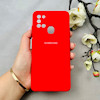 قاب گوشی Galaxy A21S سامسونگ سیلیکونی اورجینال پاک کنی درجه یک زیربسته قرمز کد 110637