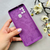 قاب گوشی Galaxy A21S سامسونگ سیلیکونی اورجینال پاک کنی درجه یک زیربسته بنفش کد 110638