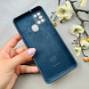 قاب گوشی Galaxy A21S سامسونگ سیلیکونی اورجینال پاک کنی درجه یک زیربسته سرمه ای کد 110640