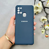 قاب گوشی Galaxy A21S سامسونگ سیلیکونی اورجینال پاک کنی درجه یک زیربسته سرمه ای کد 110640
