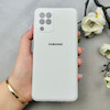 قاب گوشی Galaxy A22 4G / Galaxy M32 4G سامسونگ سیلیکونی اورجینال پاک کنی درجه یک زیربسته سفید کد 110644