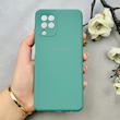 قاب گوشی Galaxy A22 4G / Galaxy M32 4G سامسونگ سیلیکونی اورجینال پاک کنی درجه یک زیربسته سبز کد 110647