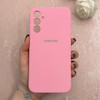 قاب گوشی Galaxy A24 سامسونگ سیلیکونی اورجینال پاک کنی درجه یک زیربسته صورتی کد 110650