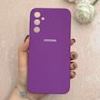 قاب گوشی Galaxy A24 سامسونگ سیلیکونی اورجینال پاک کنی درجه یک زیربسته بنفش کد 110652