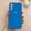 قاب گوشی Galaxy A24 سامسونگ سیلیکونی اورجینال پاک کنی درجه یک زیربسته آبی کد 110660