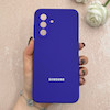 قاب گوشی Galaxy A26 سامسونگ سیلیکونی اورجینال پاک کنی درجه یک زیربسته بنفش تیره کد 110675