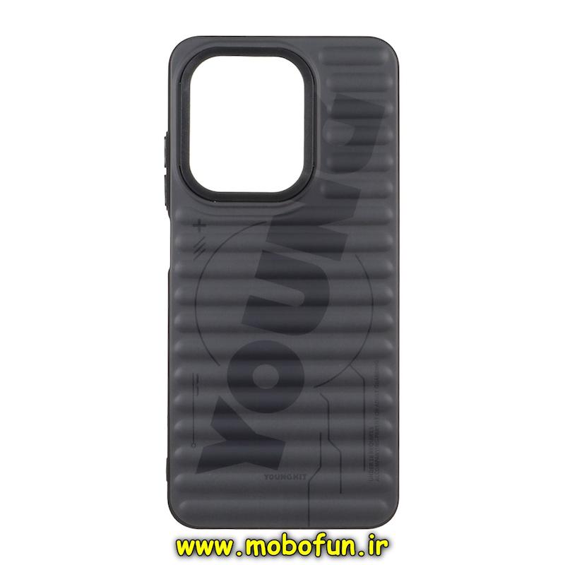 قاب گوشی Redmi A5 / Poco C71 شیائومی یانگ کیت YOUNGKIT برجسته دور مات ایربگ دار طرح اسپرت SPORT خاکستری کد 95240