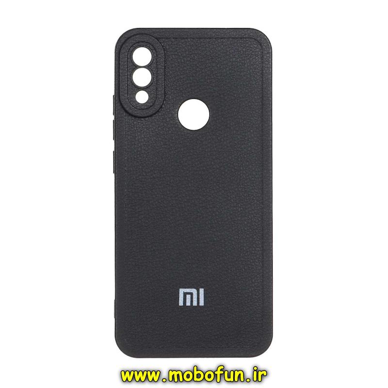 قاب گوشی Redmi Note 7 / Redmi Note 7s / Redmi Note 7 Pro شیائومی لدر دیزاین SOFT Lether Design سیلیکونی طرح چرم مشکی کد 95289