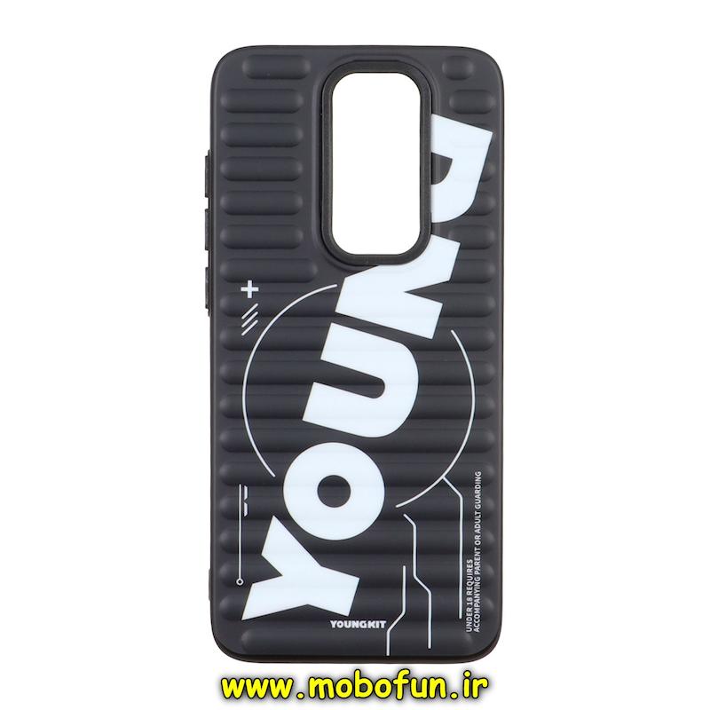 قاب گوشی Redmi Note 8 Pro شیائومی یانگ کیت YOUNGKIT برجسته دور مات ایربگ دار طرح اسپرت SPORT مشکی کد 95308