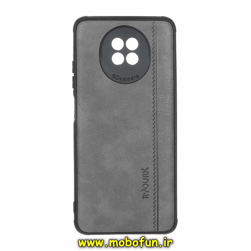 قاب گوشی Redmi Note 9T شیائومی طرح ژله ای چرمی ساده Ryourk خاکستری کد 95337