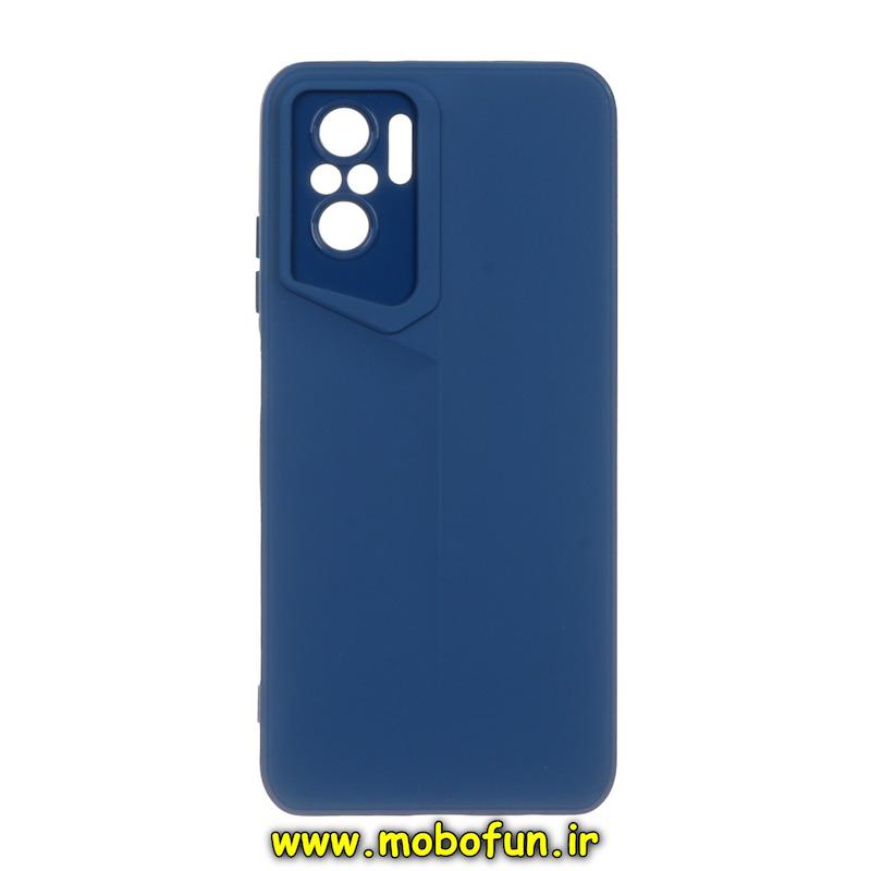 قاب گوشی Redmi Note 10S / Redmi Note 10 4G / Poco M5S شیائومی سری Porsche Design سیلیکونی ژله ای محافظ لنز دار آبی کد E69-95351