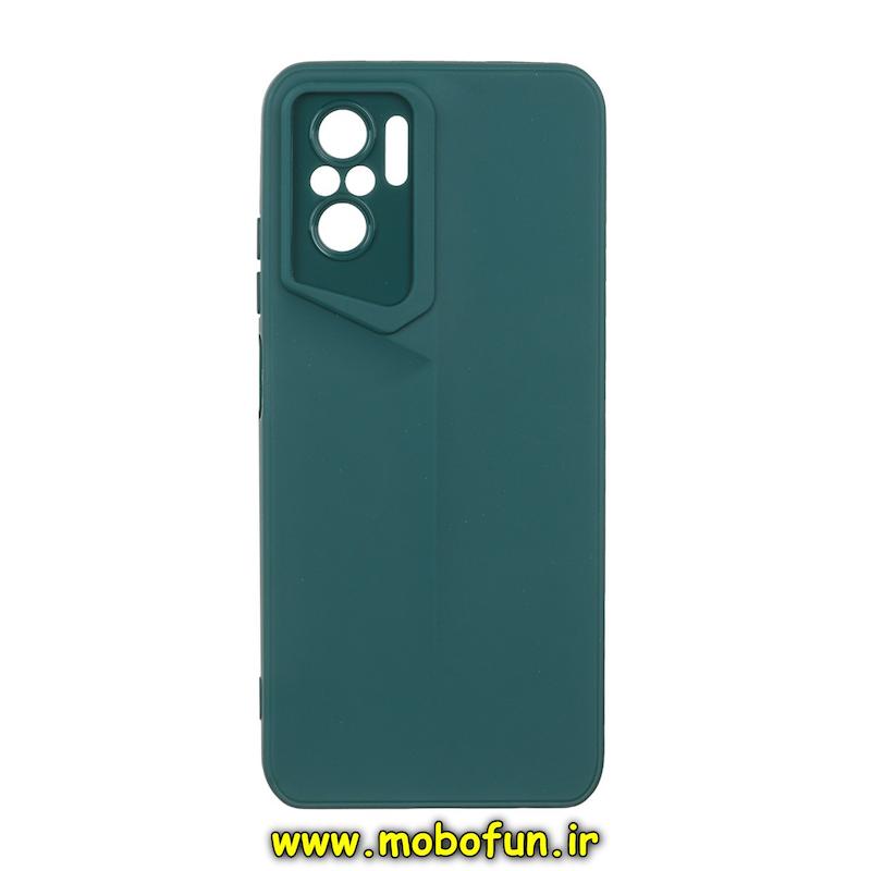 قاب گوشی Redmi Note 10S / Redmi Note 10 4G / Poco M5S شیائومی سری Porsche Design سیلیکونی ژله ای محافظ لنز دار سبز کد 95352