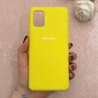قاب گوشی Galaxy A31 سامسونگ سیلیکونی اورجینال پاک کنی درجه یک زیربسته زرد کد 110691