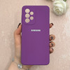 قاب گوشی Galaxy A33 سامسونگ سیلیکونی اورجینال پاک کنی درجه یک زیربسته بنفش کد 110694