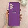 قاب گوشی Galaxy A33 سامسونگ سیلیکونی اورجینال پاک کنی درجه یک زیربسته بنفش کد 110694