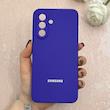 قاب گوشی Galaxy A36 سامسونگ سیلیکونی اورجینال پاک کنی درجه یک زیربسته بنفش تیره کد 110708