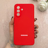 قاب گوشی Galaxy A36 سامسونگ سیلیکونی اورجینال پاک کنی درجه یک زیربسته قرمز کد 110709