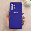 قاب گوشی Galaxy A53 سامسونگ سیلیکونی اورجینال پاک کنی درجه یک زیربسته بنفش تیره کد 110730