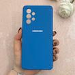 قاب گوشی Galaxy A53 سامسونگ سیلیکونی اورجینال پاک کنی درجه یک زیربسته آبی کد 110733