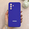 قاب گوشی Galaxy A56 سامسونگ سیلیکونی اورجینال پاک کنی درجه یک زیربسته بنفش تیره کد 110737