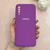 قاب گوشی Galaxy A70 / Galaxy A70S سامسونگ سیلیکونی اورجینال پاک کنی درجه یک زیربسته بنفش کد 110748