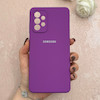 قاب گوشی Galaxy A72 سامسونگ سیلیکونی اورجینال پاک کنی درجه یک زیربسته بنفش کد 110768