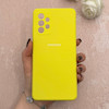 قاب گوشی Galaxy A72 سامسونگ سیلیکونی اورجینال پاک کنی درجه یک زیربسته زرد کد 110776