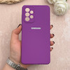 قاب گوشی Galaxy A73 سامسونگ سیلیکونی اورجینال پاک کنی درجه یک زیربسته بنفش کد 110783