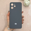 قاب گوشی Redmi 12 / Poco M6 Pro 5G شیائومی سیلیکونی اورجینال پاک کنی درجه یک زیربسته خاکستری کد 110802