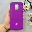 قاب گوشی Redmi Note 9S / Redmi Note 9 Pro شیائومی سیلیکونی اورجینال پاک کنی درجه یک زیربسته بنفش کد 110811