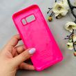 قاب گوشی Galaxy S8 سامسونگ سیلیکونی اورجینال پاک کنی درجه یک زیربسته سرخابی کد 110813